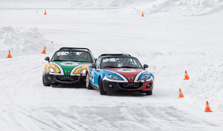 Фото Mazda MX-5 Ice Race 2014 Aori борьба с Австралией