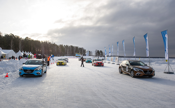 Фото Mazda Ice Race 2014 подготовка к старту
