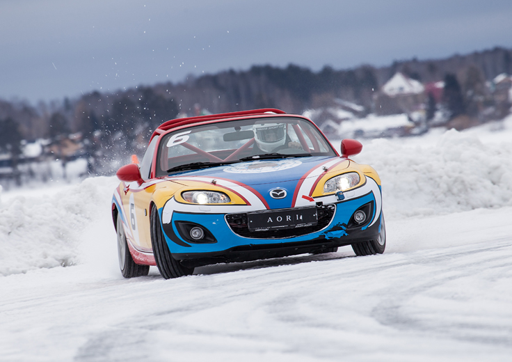 Фото Mazda MX-5 Ice Race 2014 дрифт