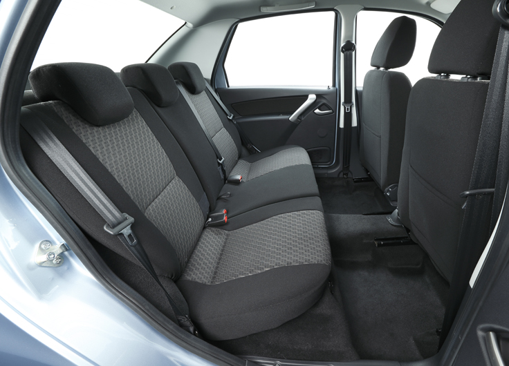 Фото заднего ряда сидений нового Datsun on-DO 2014