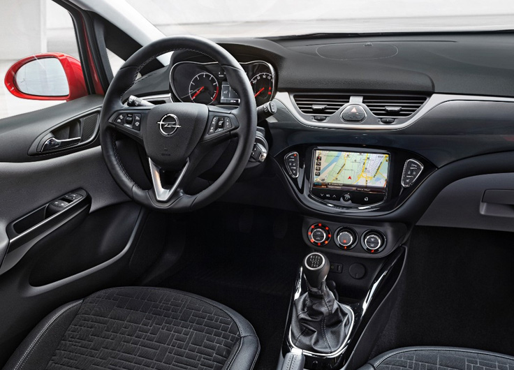 Фото интерьера нового Opel Corsa 2014-2015