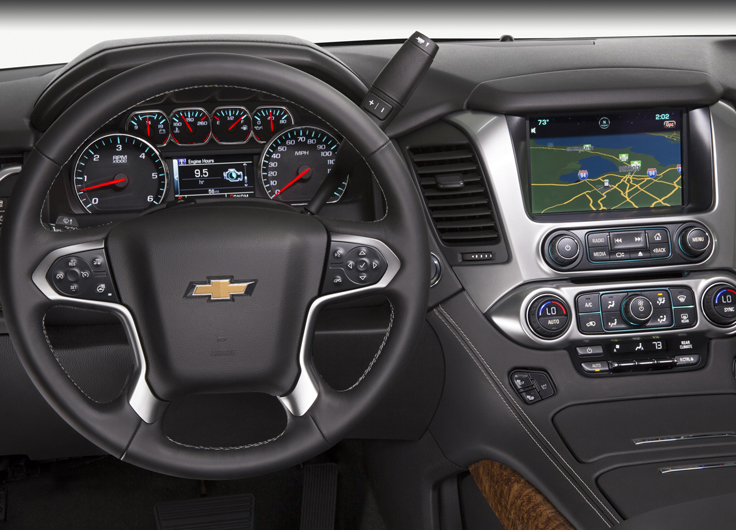 Интерьер нового Chevrolet Tahoe 2015