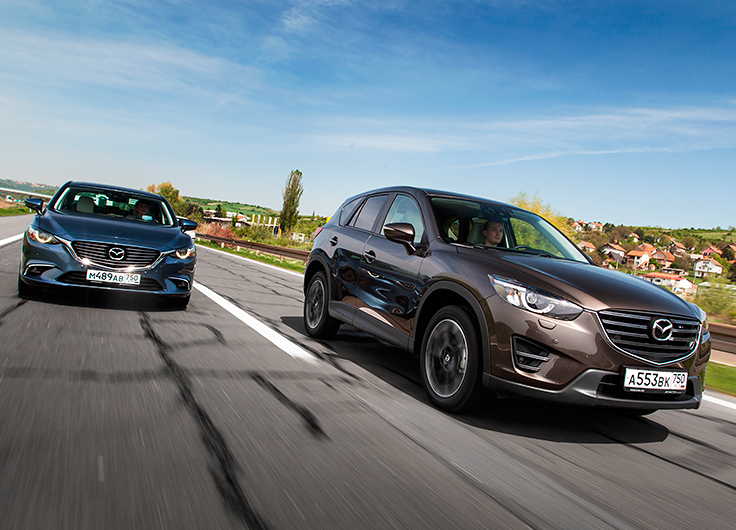 Мазда 6 и Mazda CX-5 2015 тест драйв