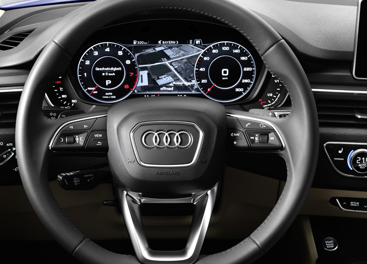 Фото нового Audi A4 Avant 2015-2016 приборная панель