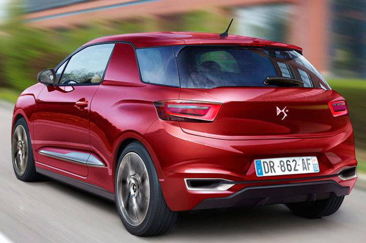 Фото новый Ситроен DS3 2014 спереди