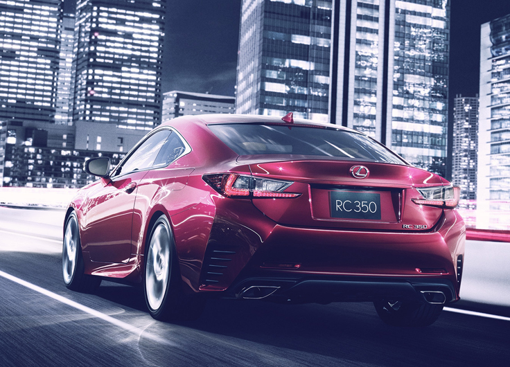 Фото новый Lexus RC 2014 сзади