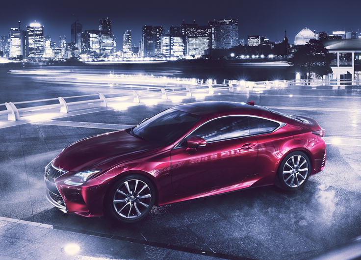 Фото новый Lexus RC 2014 сбоку