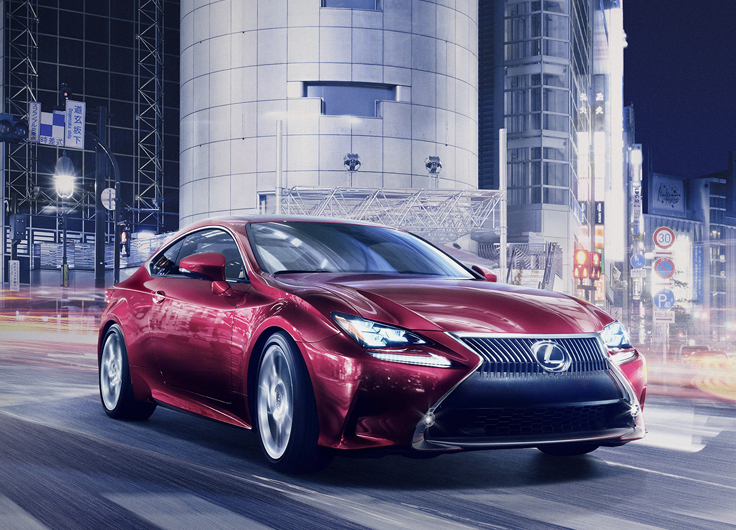 Фото новый Lexus RC 2014 спереди