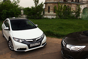 Сравнительный тест-драйв Honda Civic и Citroen DS4
