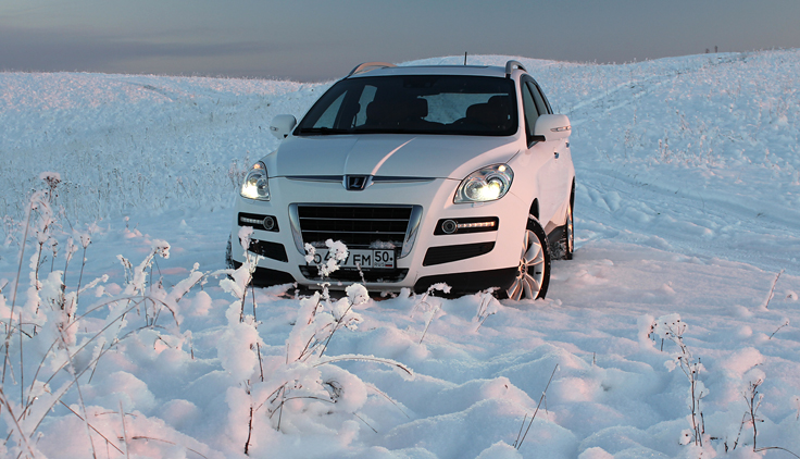 Тест LUXGEN 7 SUV 2013-2014 в снегу