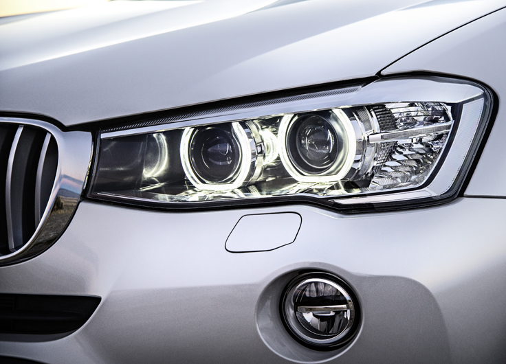Фото фары нового BMW X3 2014