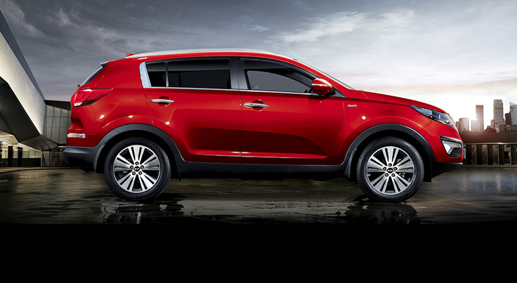 Фото нового KIA Sportage 2014 вид сбоку