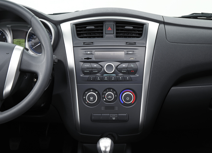 Фото панели управления в салоне нового Datsun on-DO 2014