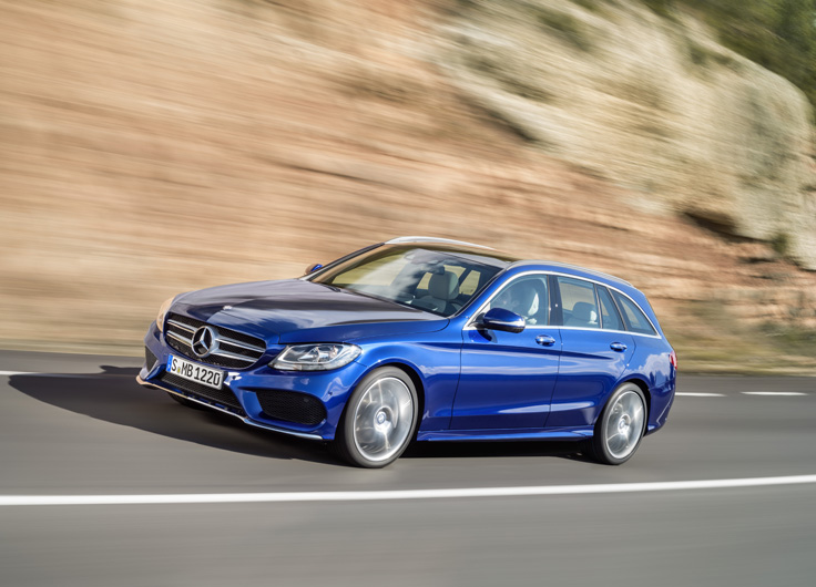 Фото нового универсала Mercedes-Benz C-Класса 2014 вид спереди