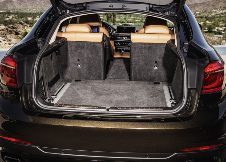 Фото багажника нового BMW X6 2014-2015