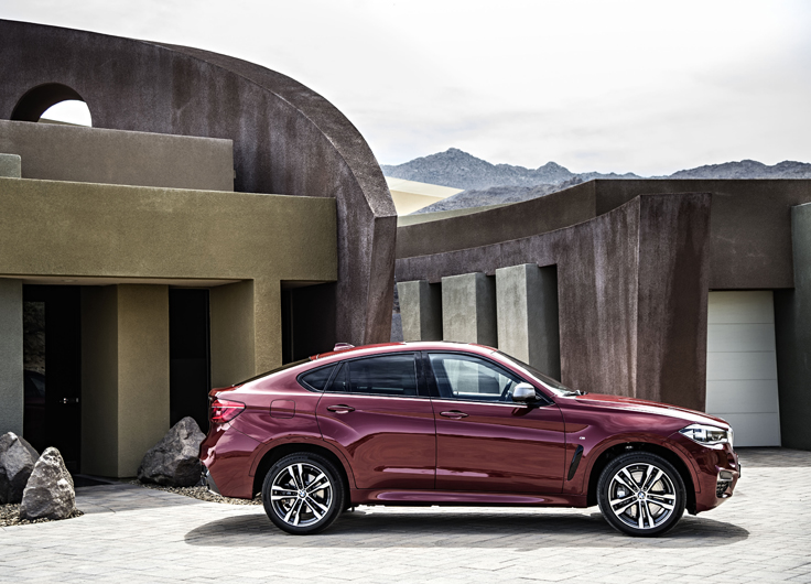 Фото нового BMW X6 2014-2015 вид сбоку