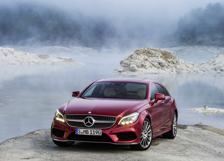 Фото новый Mercedes-Benz CLS 2014 вид спереди