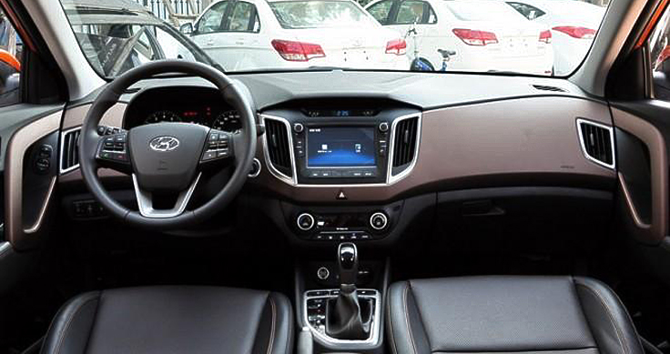 Фото салона нового Hyundai ix25 2015