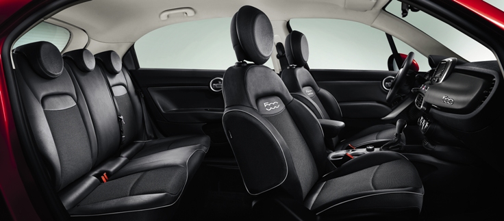 Фото салона нового FIAT 500X Cross 2014-2015