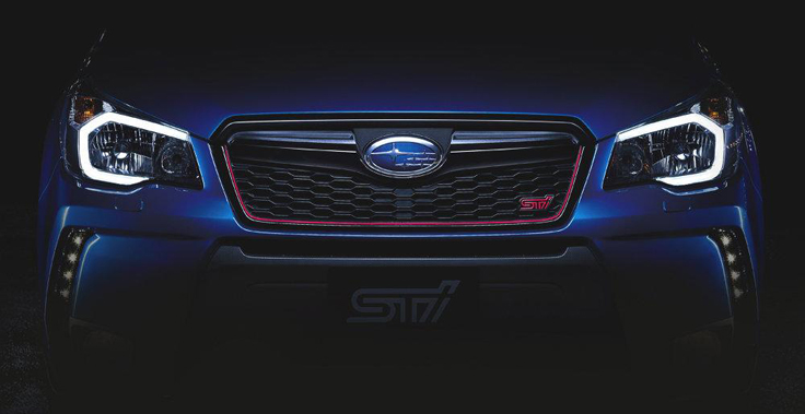 Фото нового Subaru Forester STi 2014-2015 вид спереди