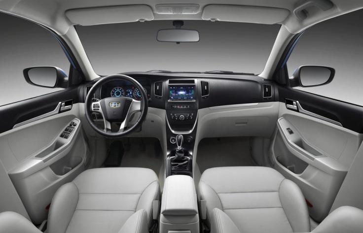 Фото салона нового Geely GC7 2014-2015
