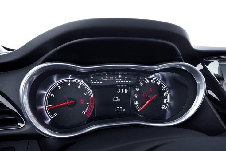 Фото панели приборов в новом Opel Karl 2014-2015