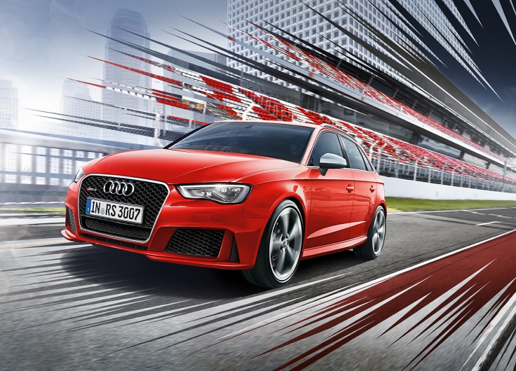 Фото новый Audi RS3 Sportback 2014-2015 спереди
