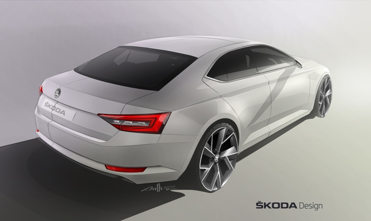Фото (рисунок) Skoda Superb 2015-2016