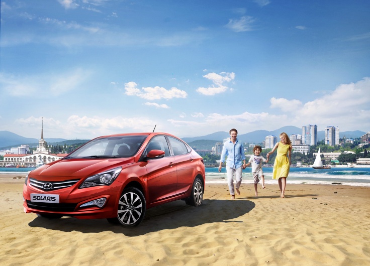Фото Hyundai Solaris 2015 спереди