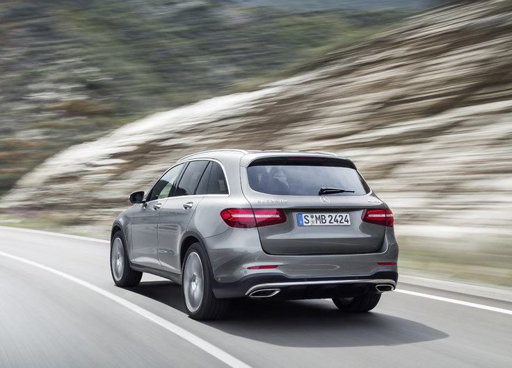 Фото нового Mercedes-Benz GLC 2015-2016 сзади