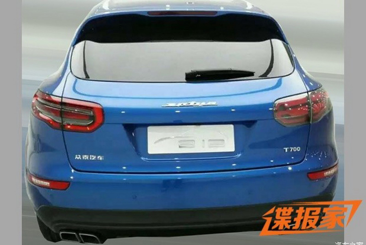 Фото новый Zotye T700 2015-2016 сзади