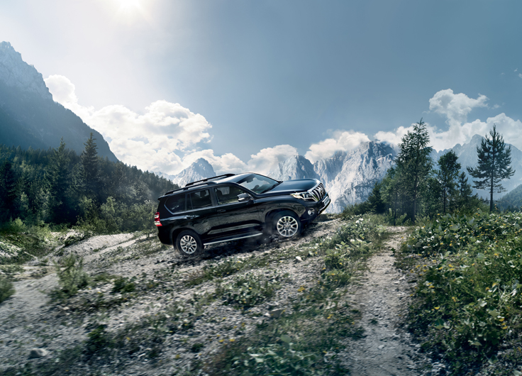 Фото новый Toyota Land Cruiser Prado 2015 вид сбоку