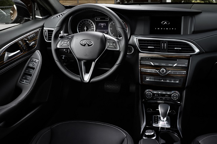 Фото нового Infiniti Q30 2015-2016 салон