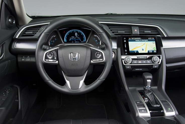 Фото нового Honda Civic 2015-2016 салон