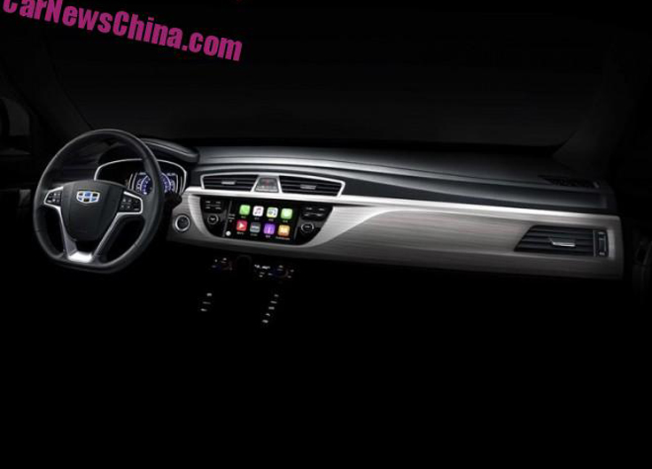 Фото салона нового Geely NL-3 SUV 2015-2016