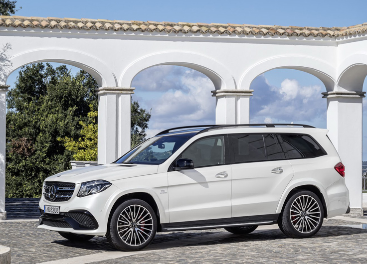 Фото новый Mercedes-Benz GLS 2015-2016 спереди