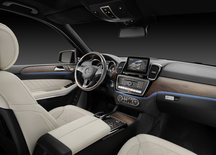 Фото новый Mercedes-Benz GLS 2015-2016 салон