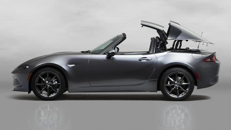 Фото новой Mazda MX-5 RF 2016-2017 сбоку