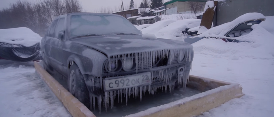 BMW во льду